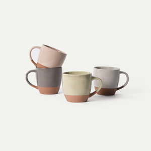 Latte Mugs Quartet - assorted neutrals
