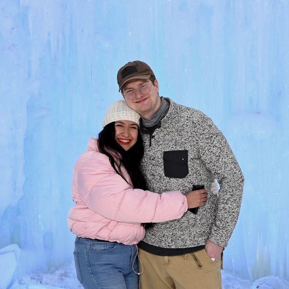 Our first time being on the Ice Castles in Colorado