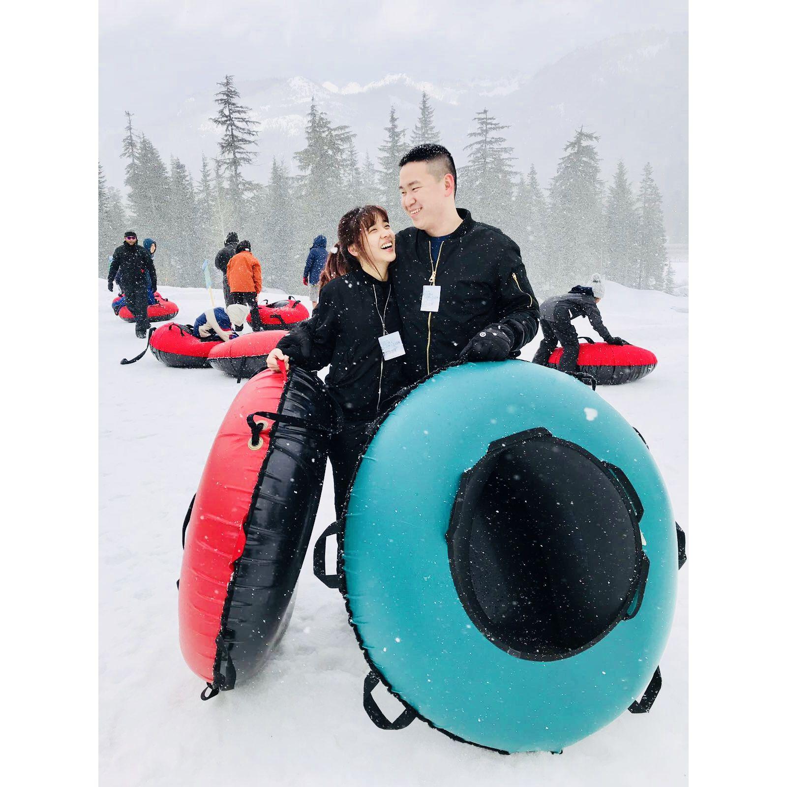 Tubing adventures—our first ride together!