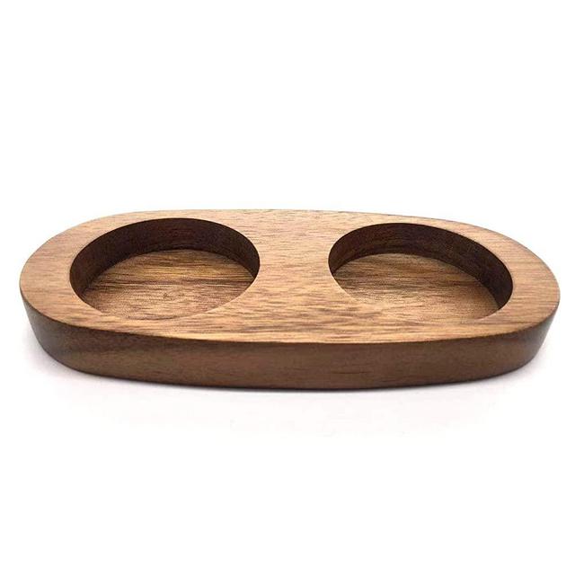 Salt and Pepper Mill Tray,Acacia Wood Tray, Salt & Pepper Grinder Accessories（Inner Dia 5.8cm）fit many Mills & Shakers