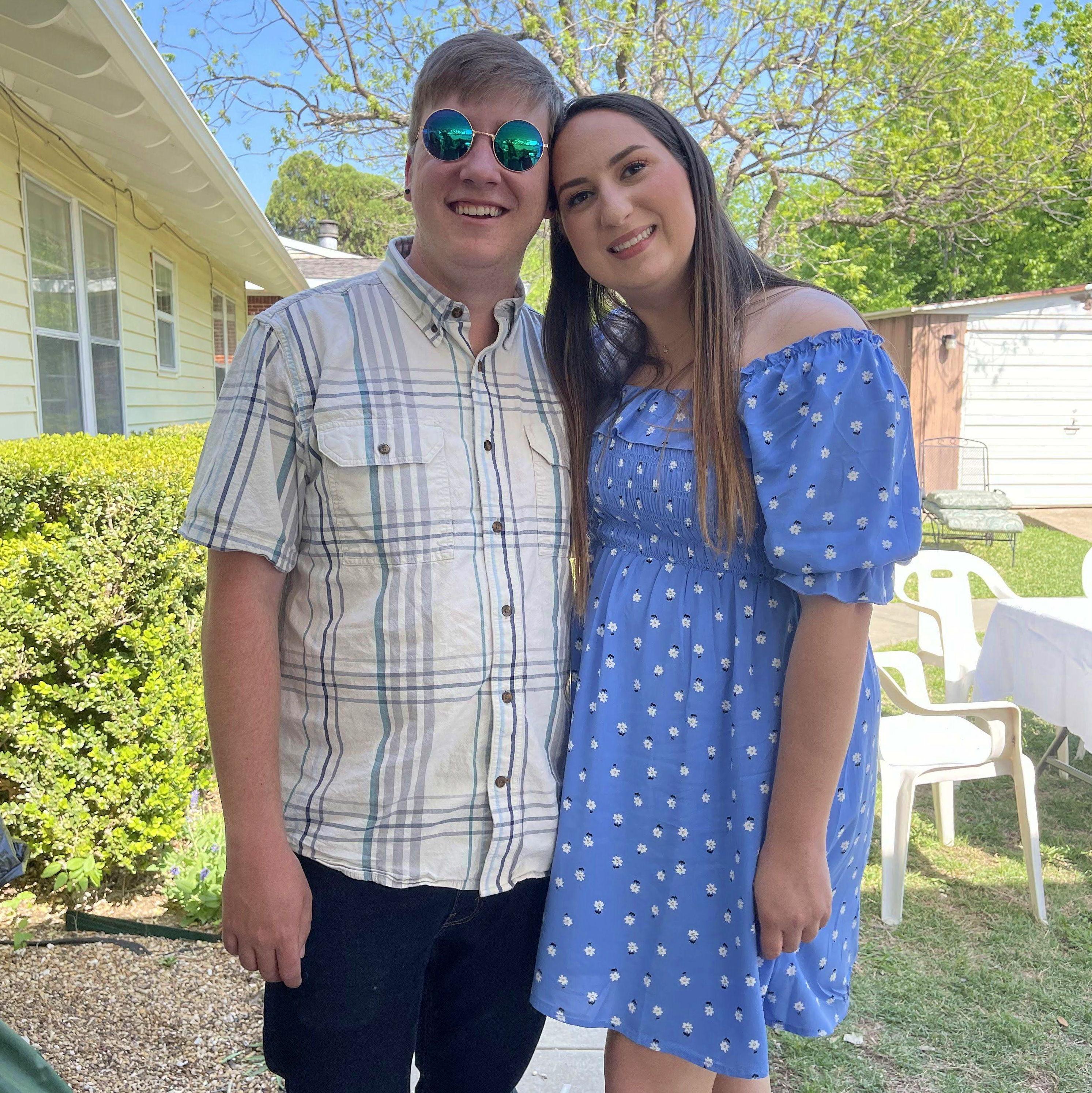 Our second Easter together at Ethan's aunt's house in Grand Prairie, Texas on April 17, 2022.