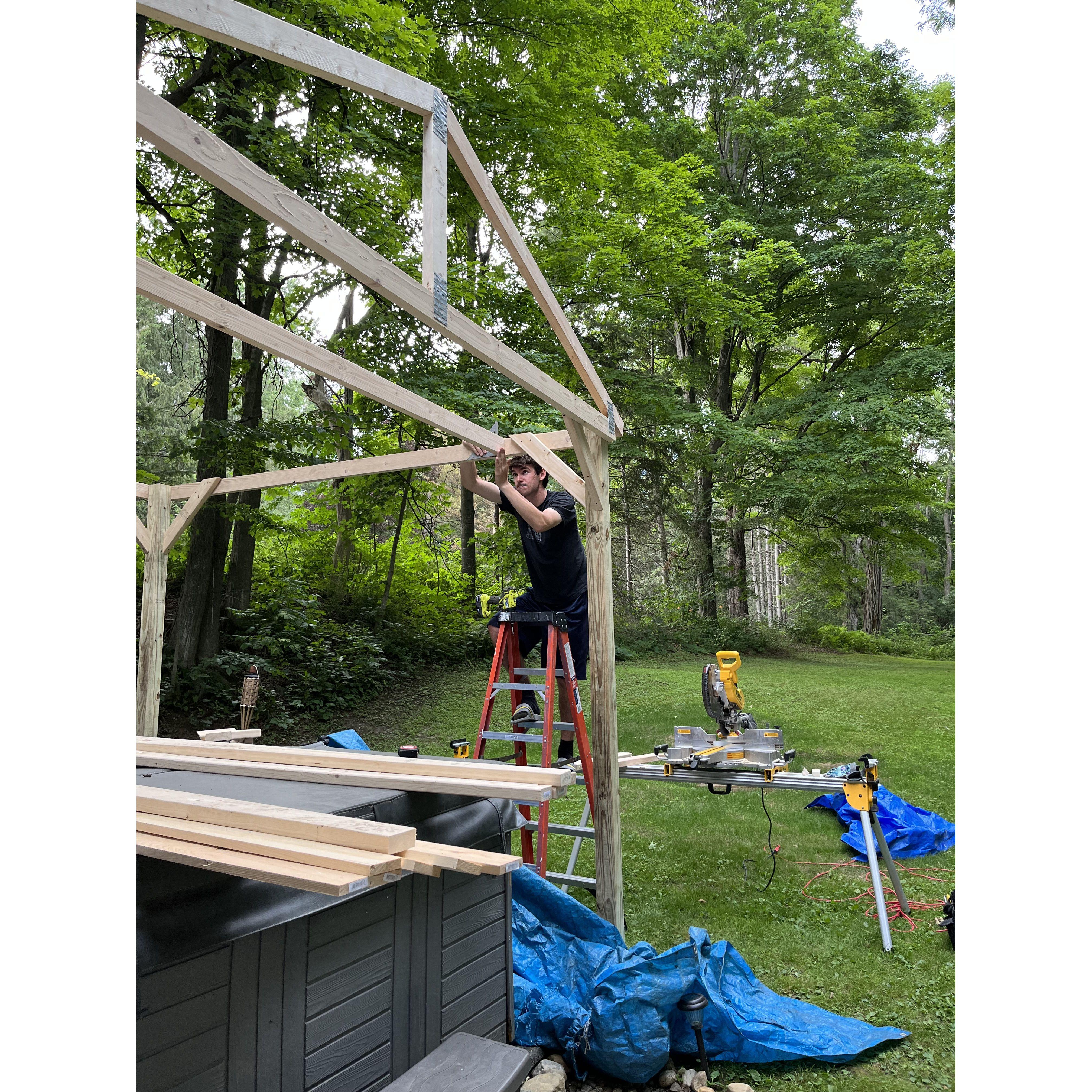 One of many house projects underway.