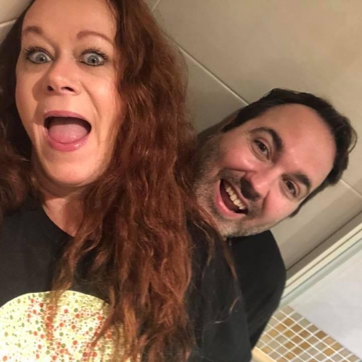 Being silly on one of our annual cruises. I love this man. I think I will keep him :)