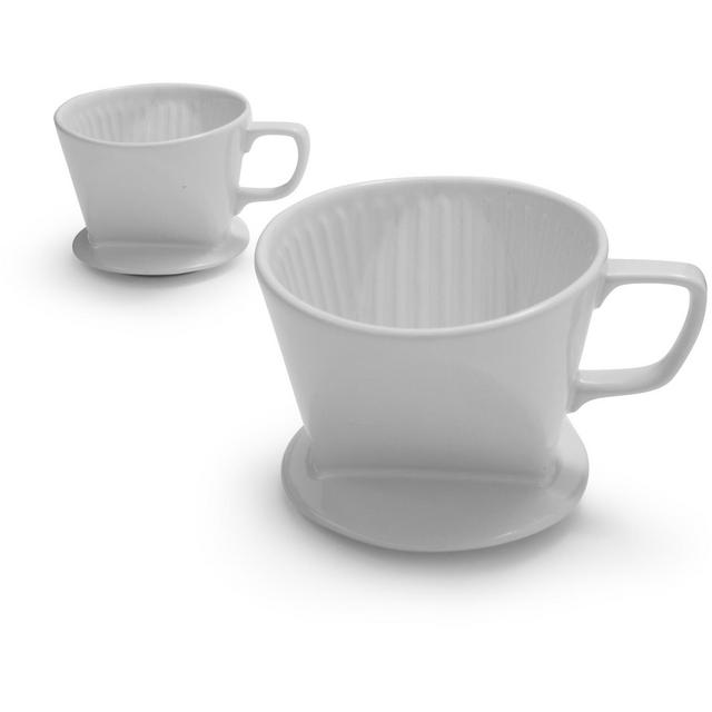 Sur La Table White Stoneware Coffee Cone, #2 Filter