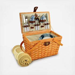 2-Person Frisco Picnic Basket with Blanket
