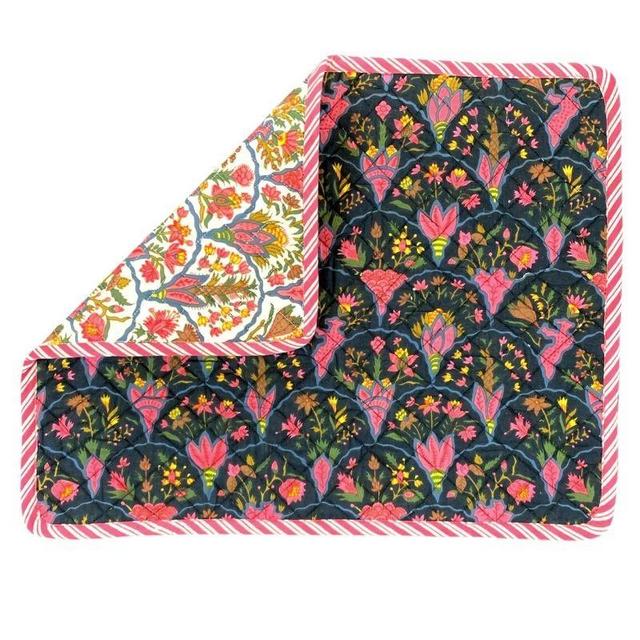 Fanciful Floral - Quilted Reversible Placemat