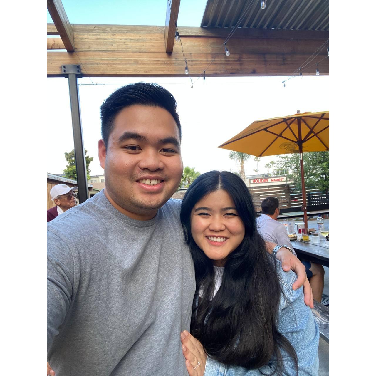 Our 4-year anniversary on June 14, 2023. 5 months before we tie the knot!