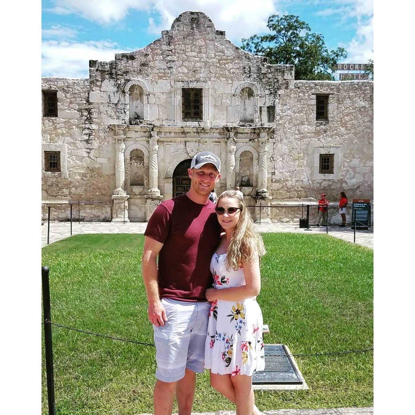 We had to visit the Alamo on our first trip to Texas together. We also unknowingly scoped out our now neighborhood on this trip!