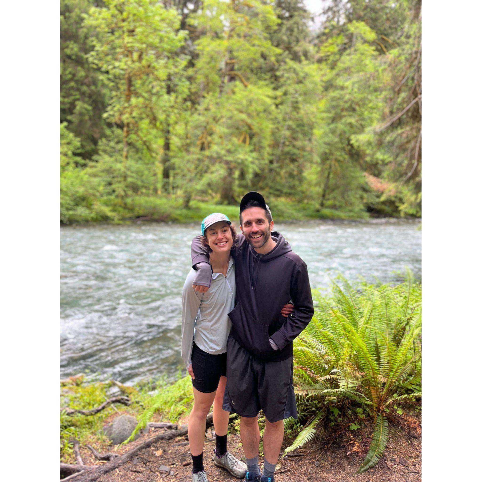 On our way out to Enchanted Valley in Olympic National Park