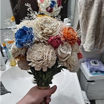 As with Lena's bouquet, my own still needs some work, but I'm very pleased with the way it turned out!