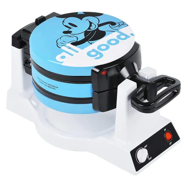 Disney Mickey Mouse and Minnie Mouse Double Flip Waffle Maker for 6 Waffles