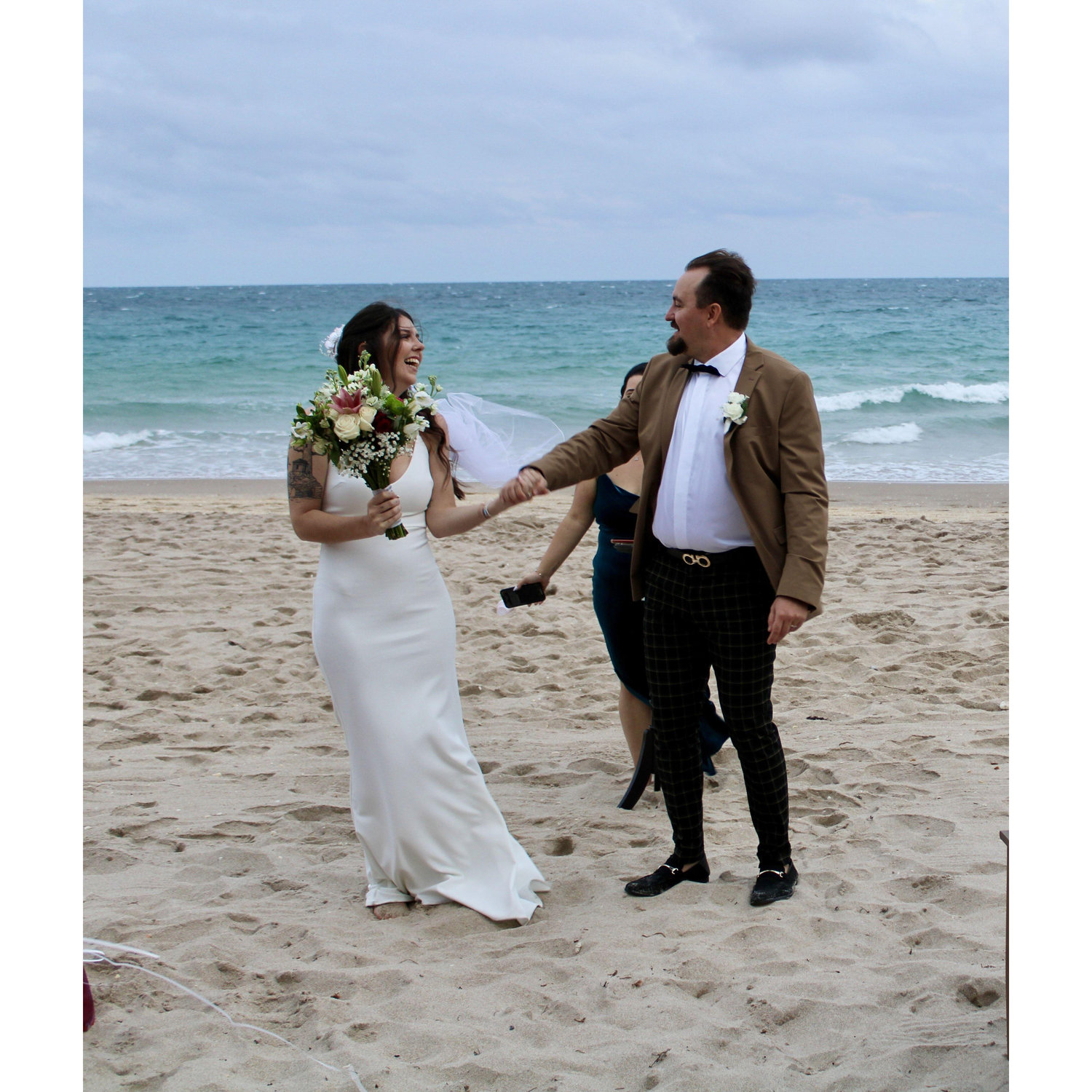 Big thanks to Kat, our best Florida Friend who officiated our beach ceremony and has been with us since the beginning!