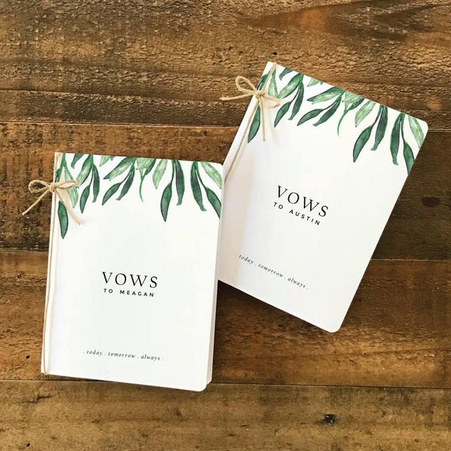 Floral Vow Books | Wedding Vow Books |...