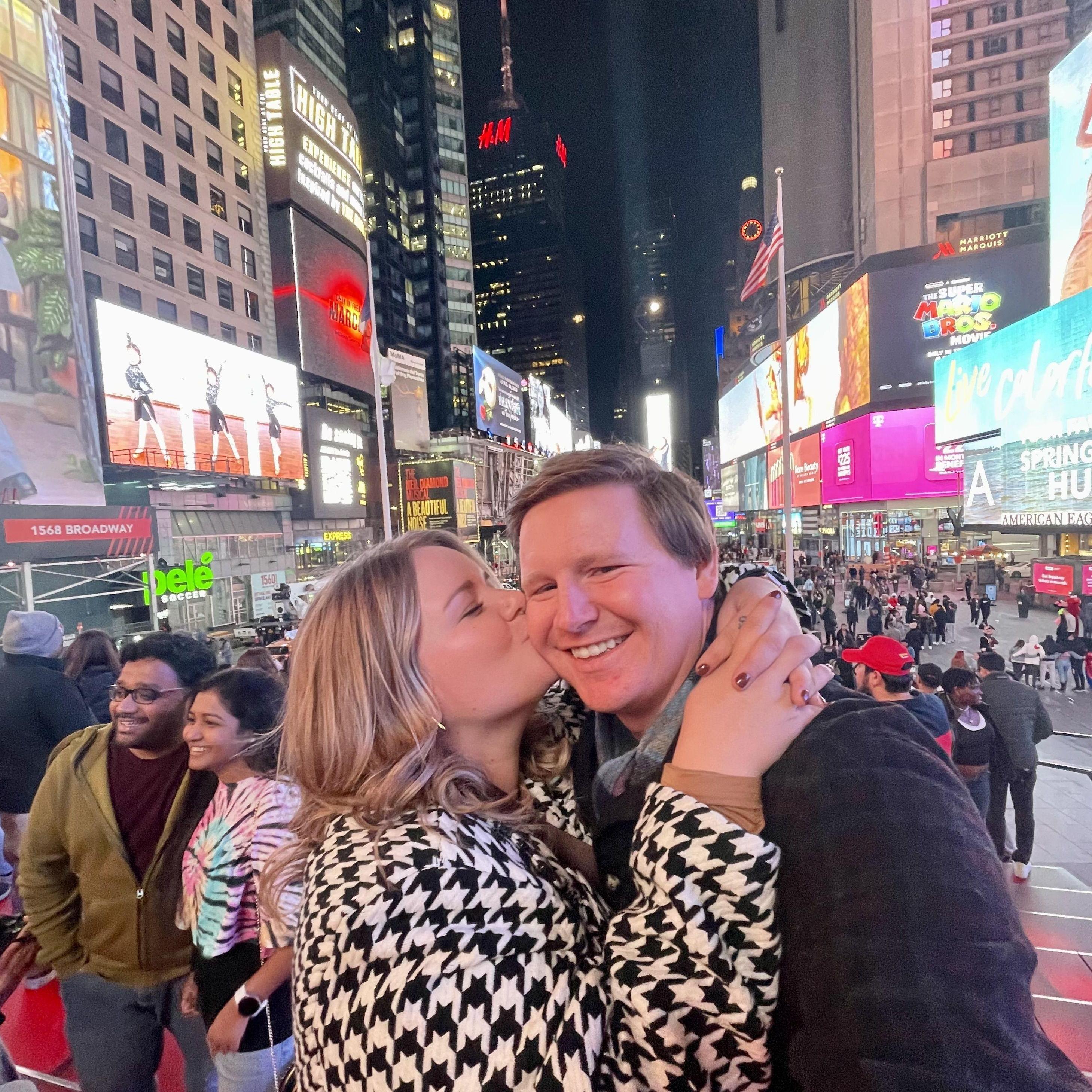 In Times Square before the midnight moment