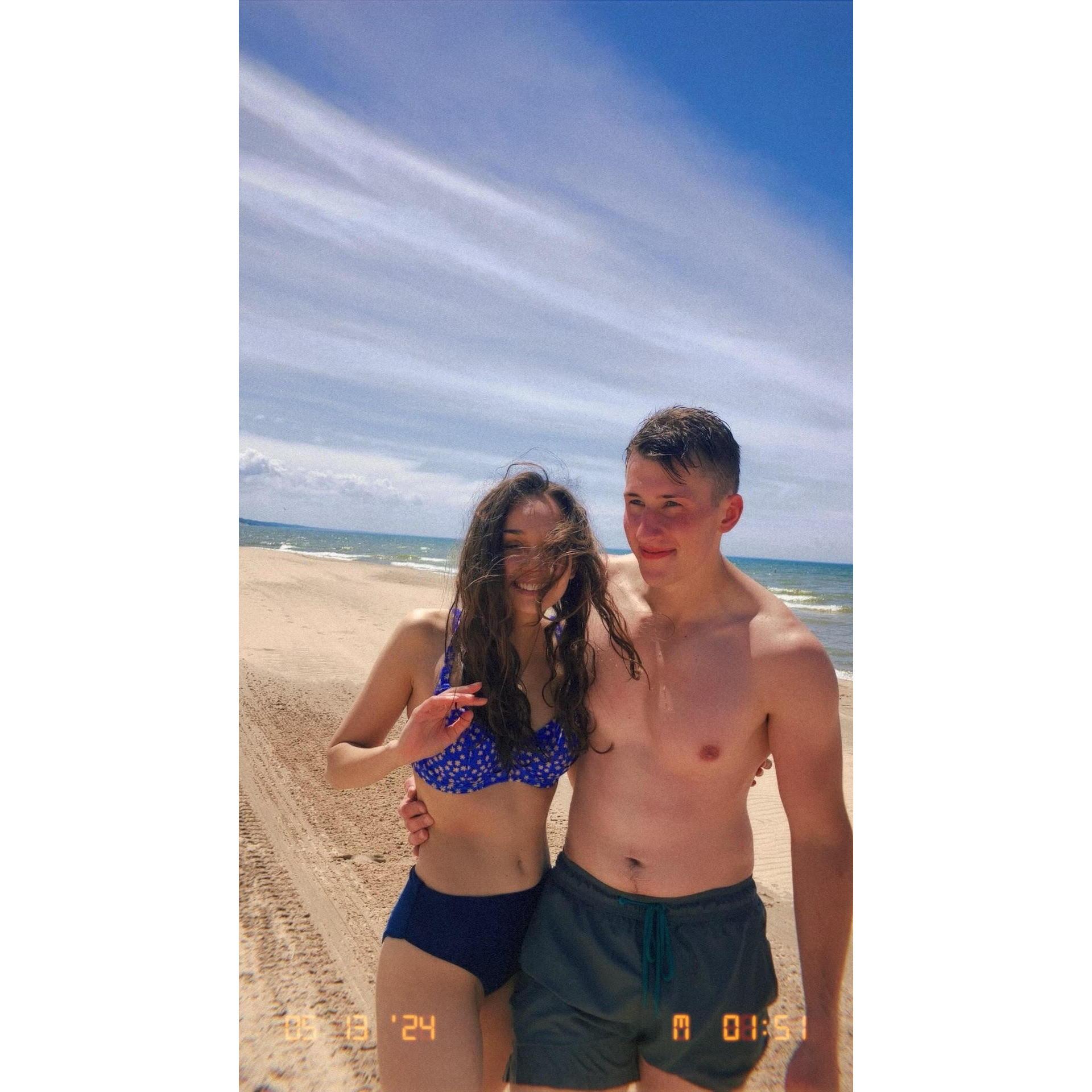 The beach