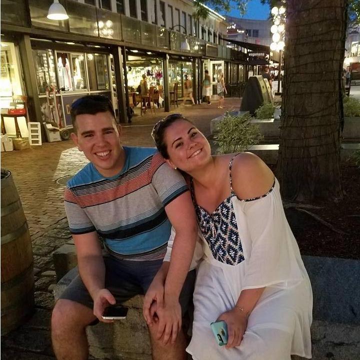 In Boston, a few days before Dustin popped the question.