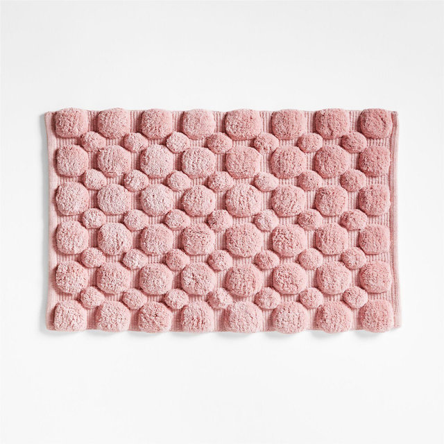 Kupla Pink 100% Organic Cotton Bath Rug