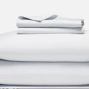 Luxe Sateen Core Sheet Set in Cloud (Queen)