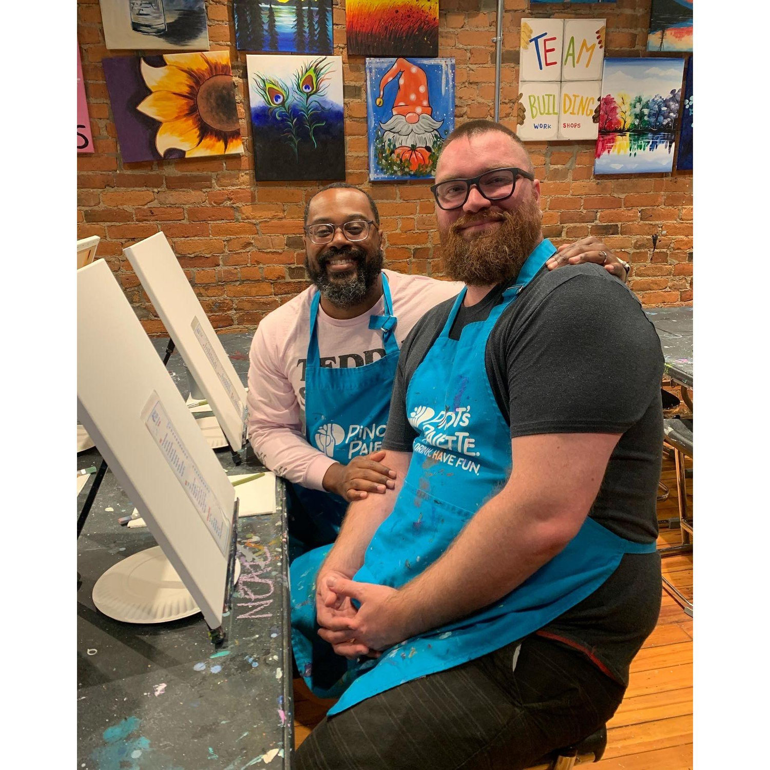 A very fun paint n sip date night - 2022