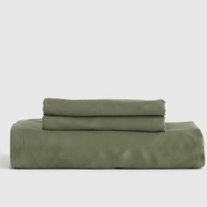 Bamboo Fitted King Sheet Set in Olive