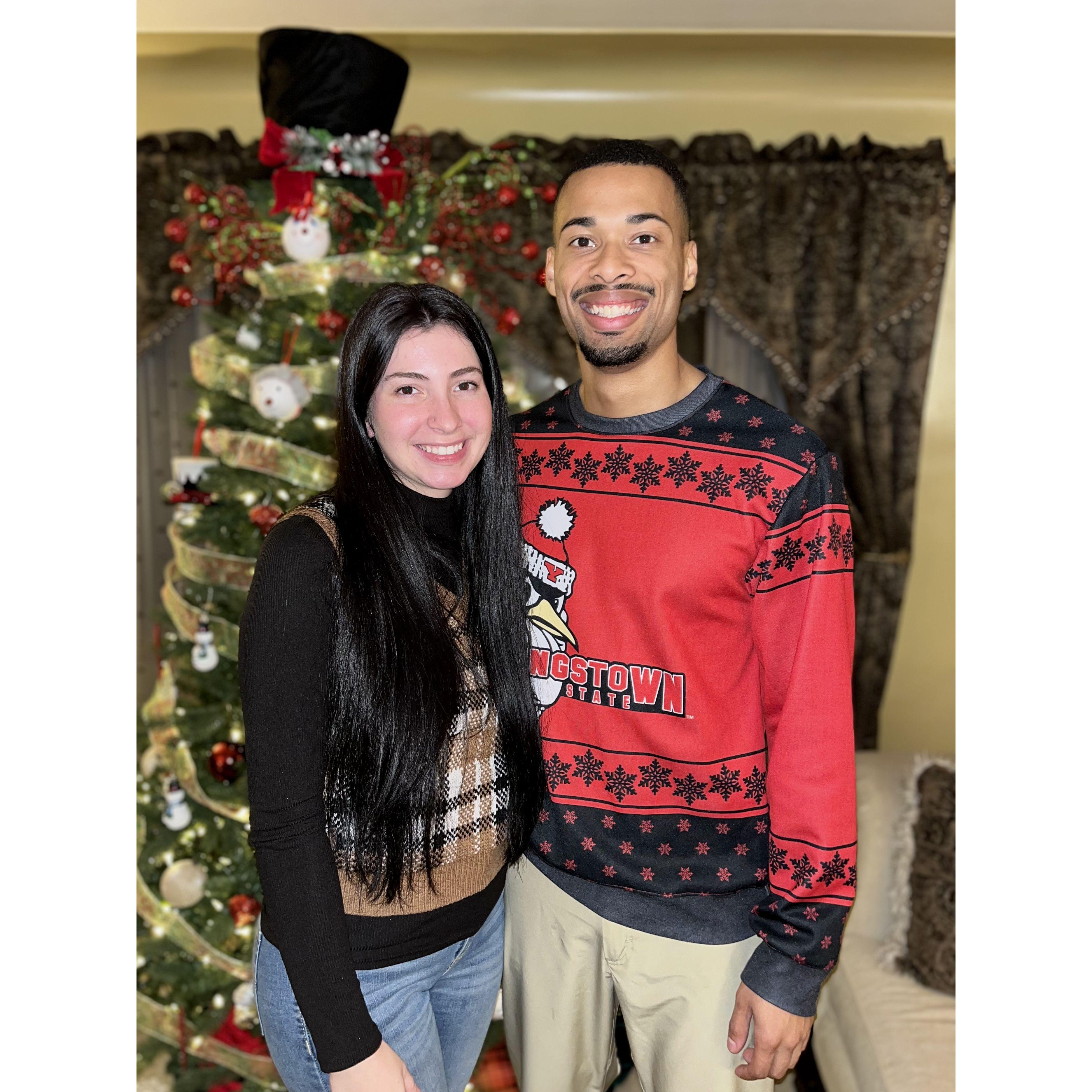 Thanksgiving (Even though Myron has a Christmas sweater)