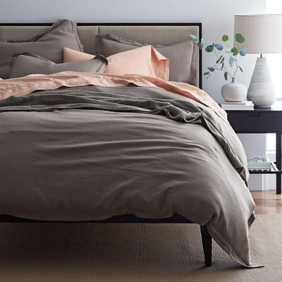 Comfort Wash Solid Linen Duvet Cover (Queen)