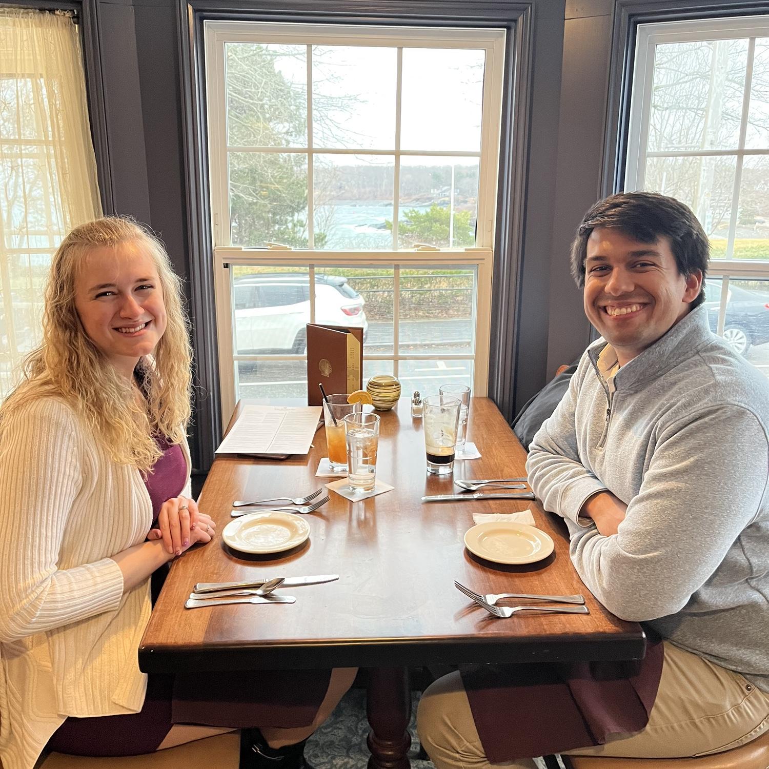 Dinner at the York Harbor Inn for our 9 month anniversary!