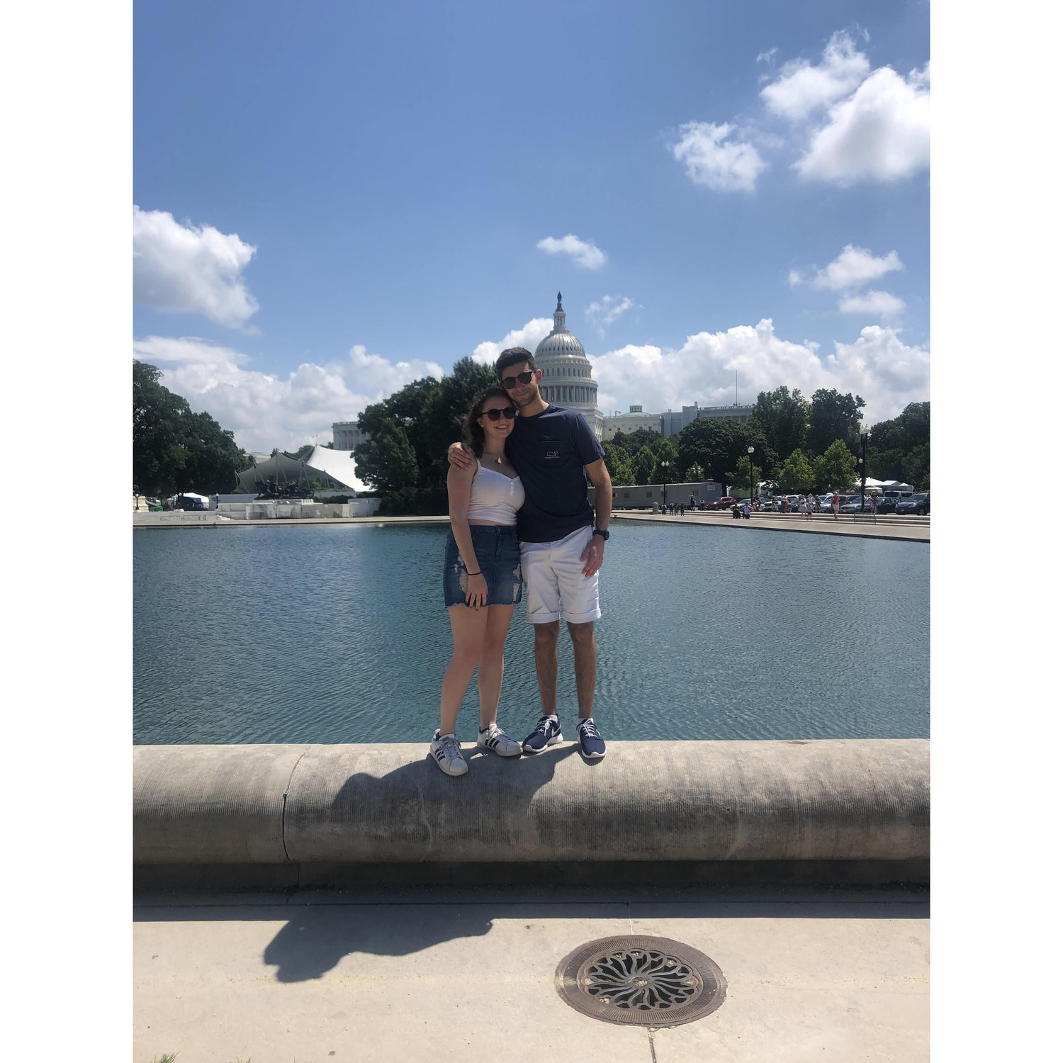 Exploring Washington DC together during one of Eli's internships