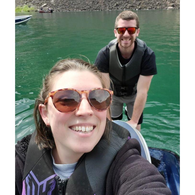 2022, Enjoying lake life at Blue Lake.