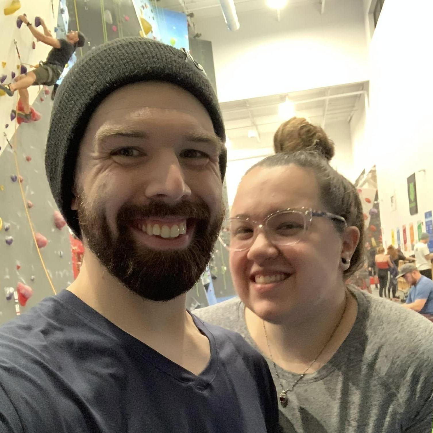 First time rock climbing together!