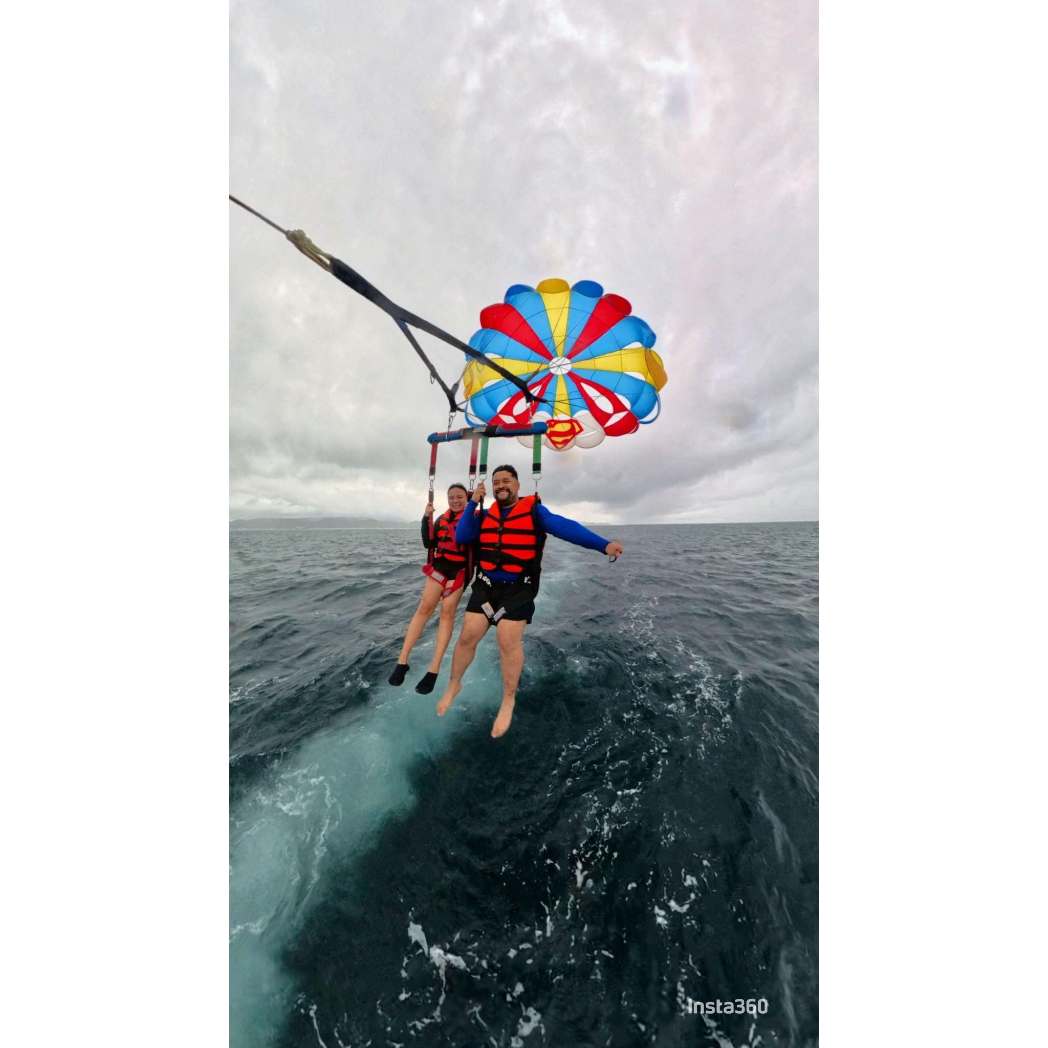 Parasailing in Boracay, Philippines