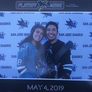 First Sharks Game as a Married Couple!