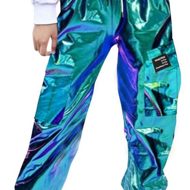 SANGTREE Girls & Womens Drawstring Cargo Jogger Pants,3 Years - Women 3XL