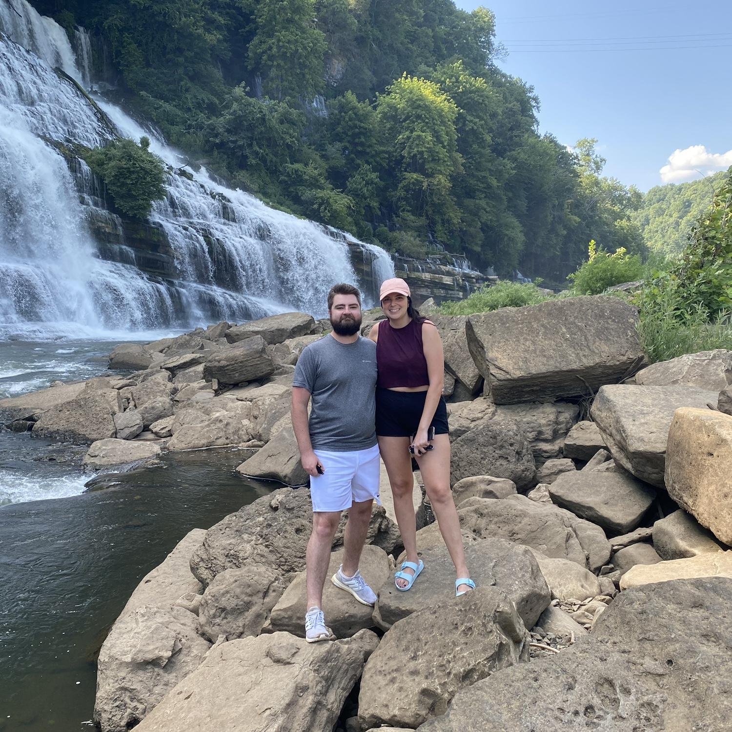 We celebrated our 1 year anniversary at Rock Island State Park in TN