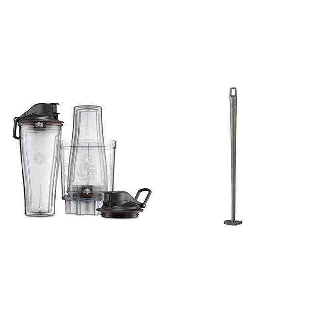 Vitamix Personal Cup Adapter - 61724 & Blade Scraper Accessory, Grey