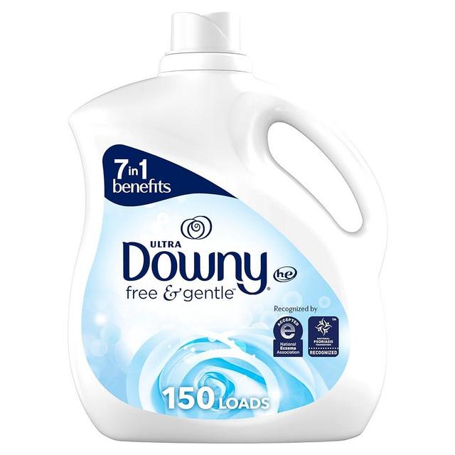 Downy Ultra Liquid Fabric Conditioner (Fabric Softener), Free & Gentle, 150 Loads 111 fl oz