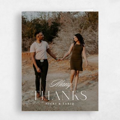 Multi-Colored Wedding Thank You - Finch Photo
