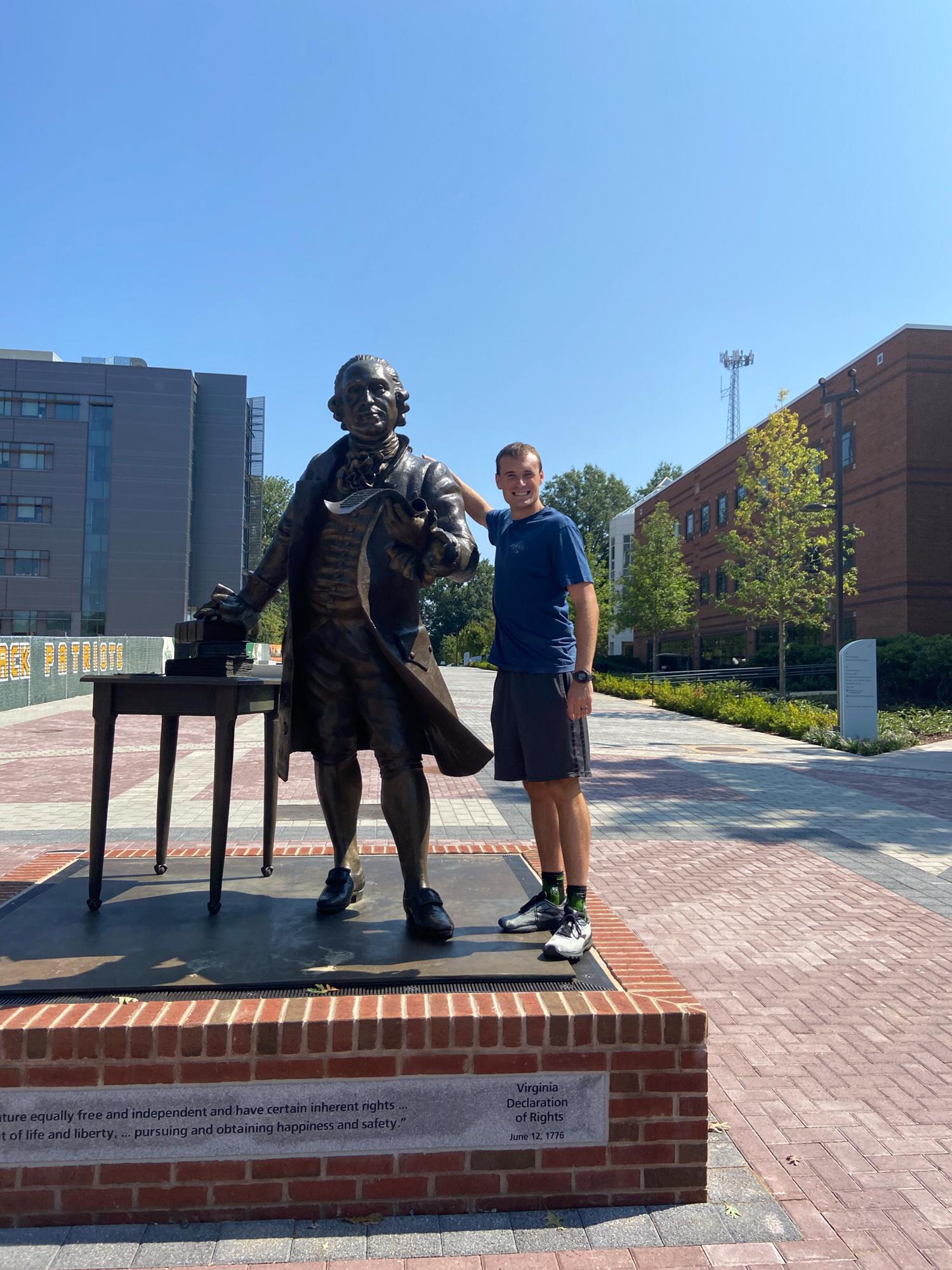 Aaron’s first visit to George Mason