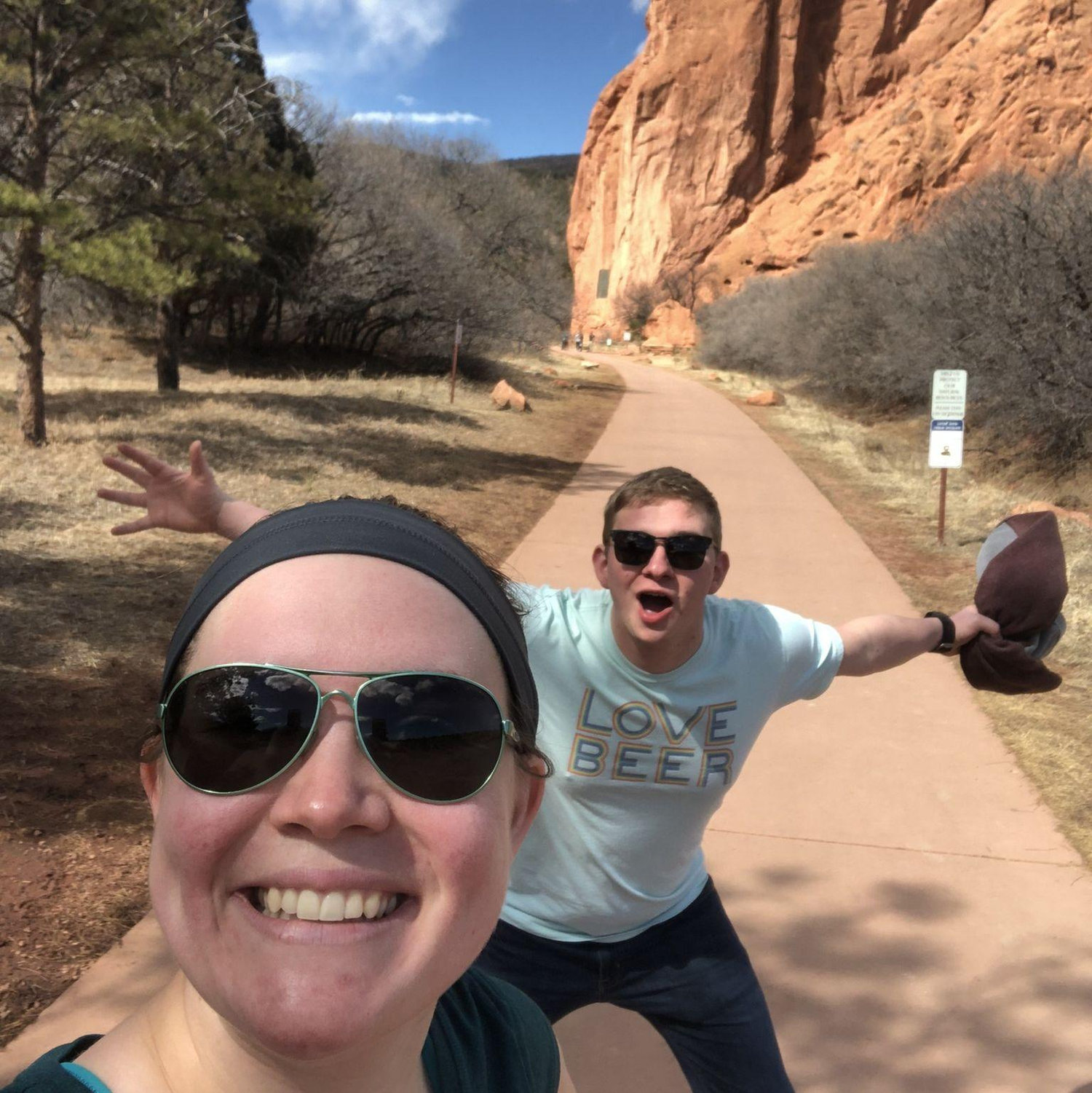 Exploring the Garden of the Gods in Colorado Springs, 2019.