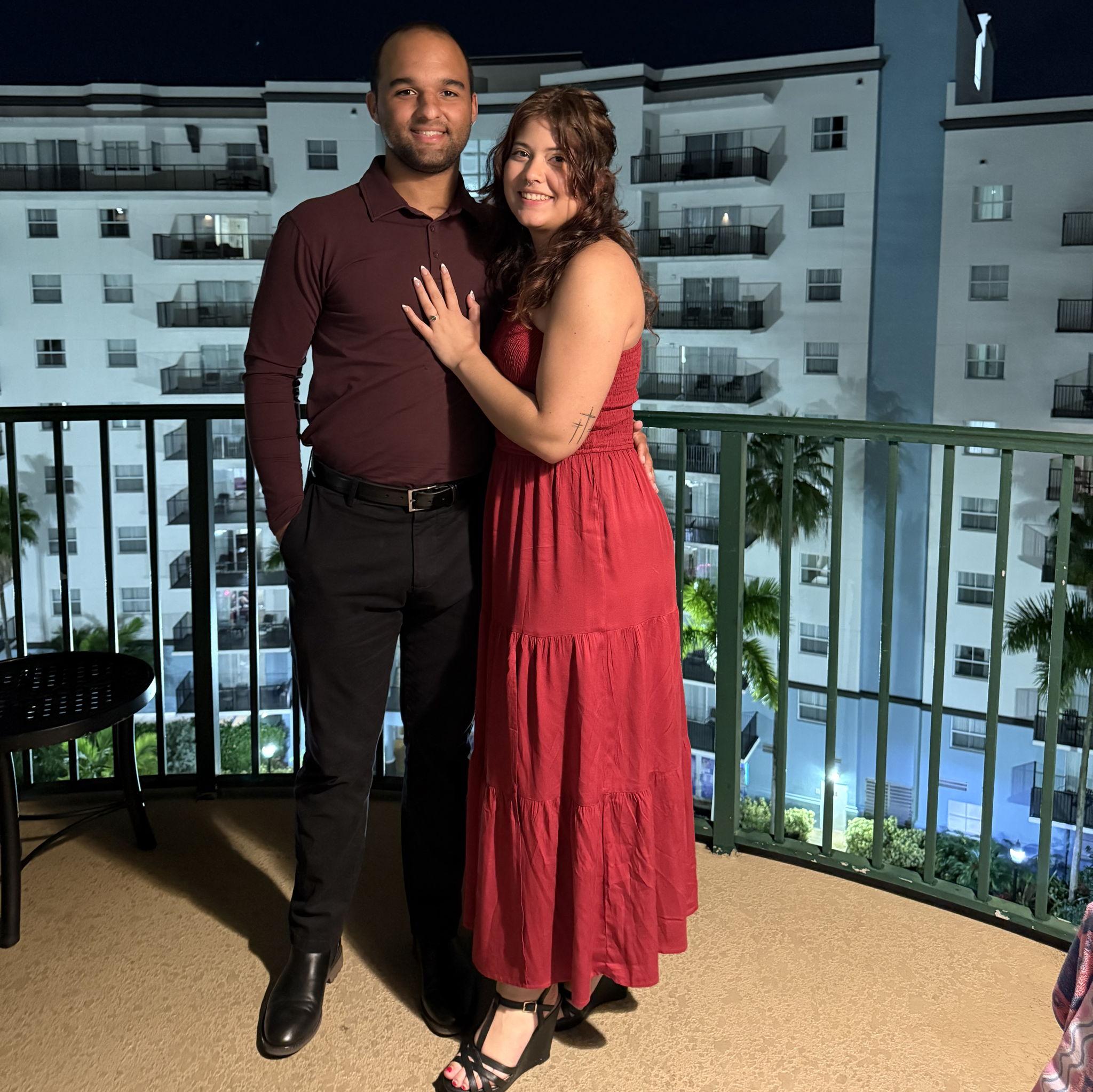 First date night as an engaged couple!