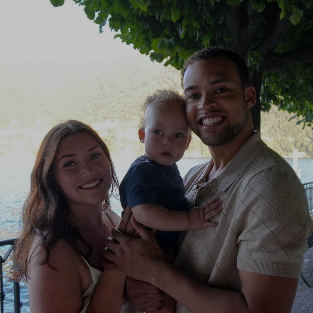 Kai, Giorgia, and Matteo soaking up their first Italian summer together at Lake Como!