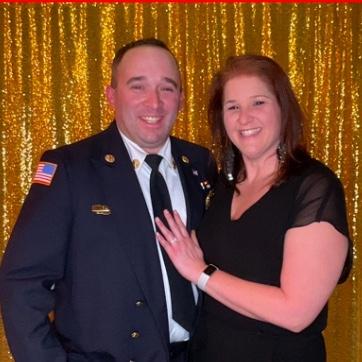 Fire dinner as fiancées