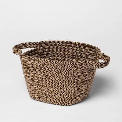 Small Jute Rope Basket Black/Natural - Threshold&#8482;