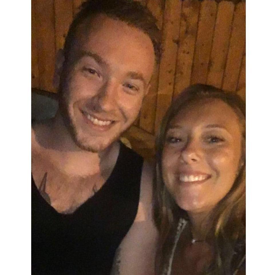 Our very first photo taken together on our first date. <3