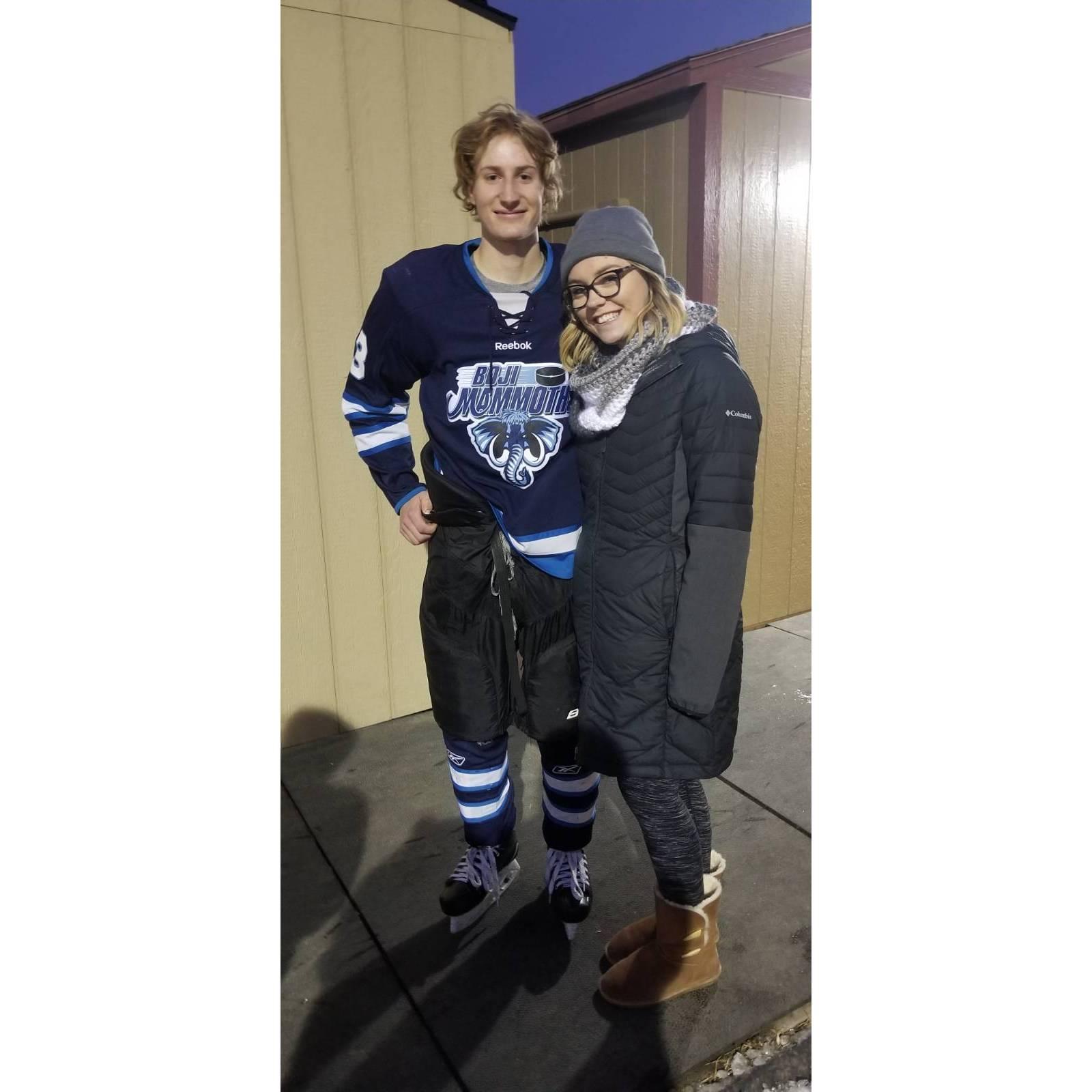 First hockey picture together