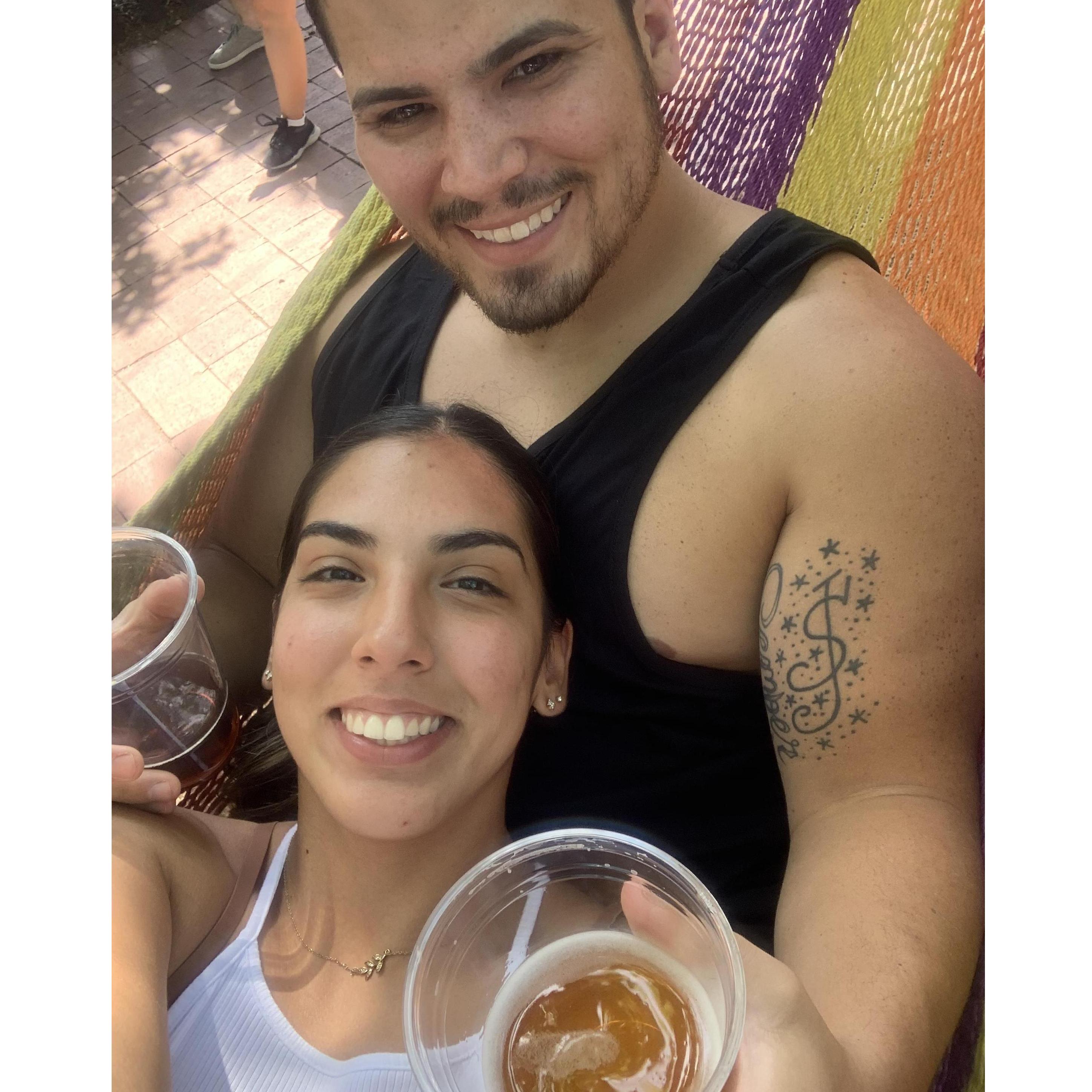 Drinking beer in a hammock in Philly is probably our favorite pastime