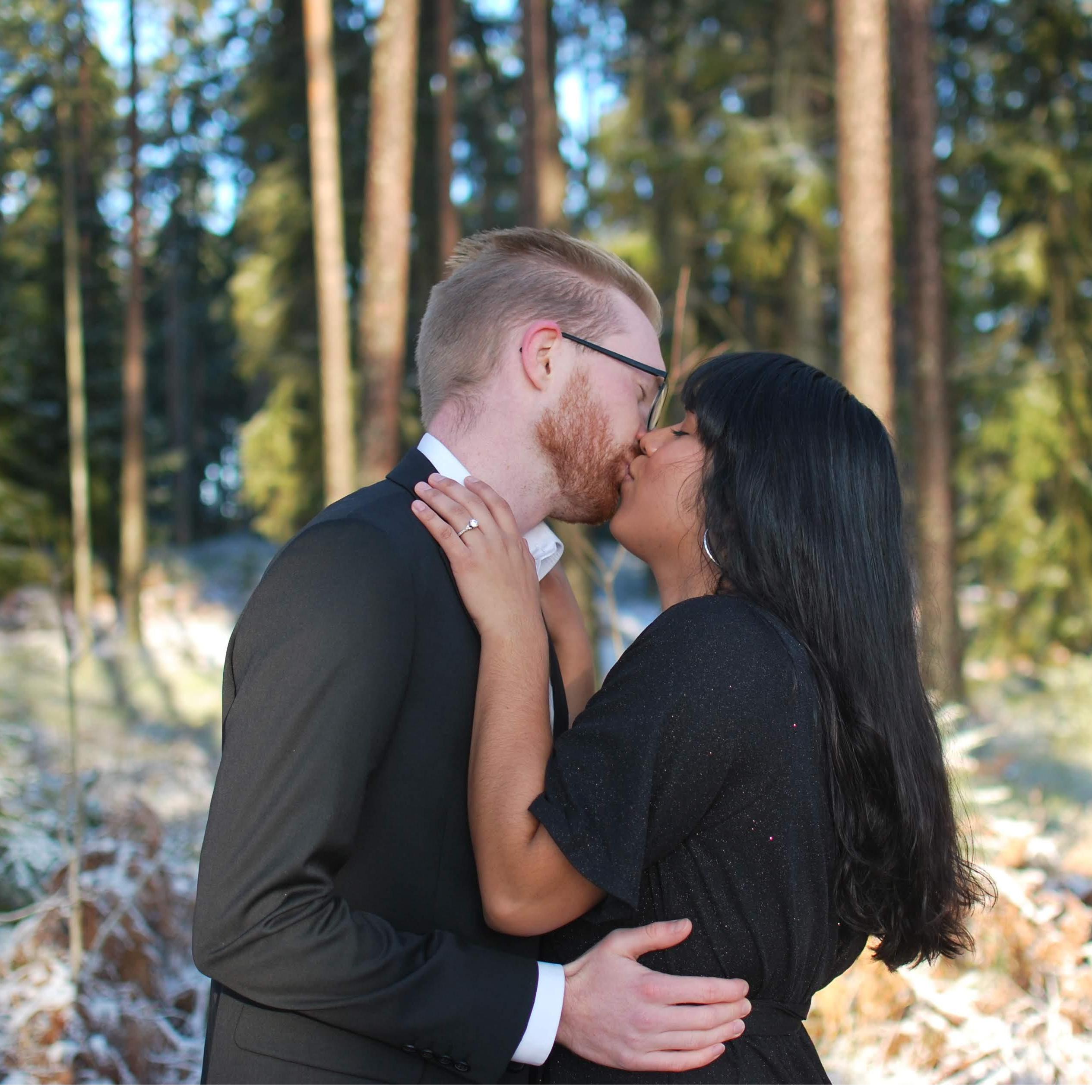 Photo from our engagement photo shoot in Johan's hometown.