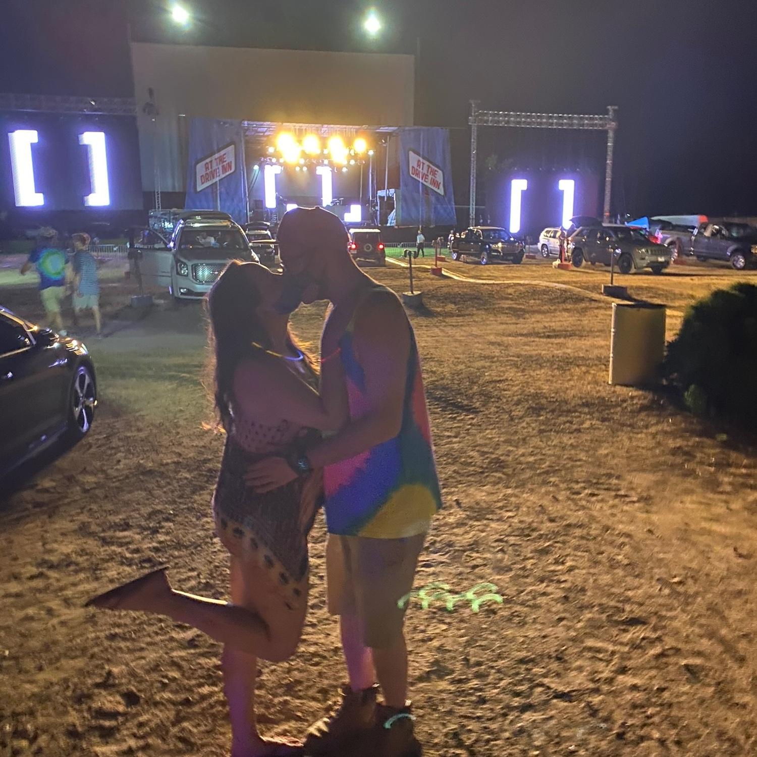 July 2020 - Outdoor concert at the McHenry drive-in during COVID