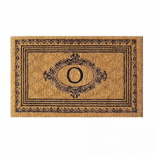 Frontgate - Estate Monogrammed Coco Door Mat “O” : 30” x 48”