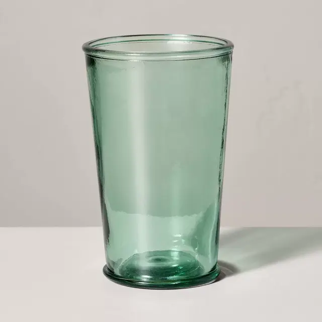 16oz Recycled Glass Tumbler Green - Hearth & Hand™ with Magnolia